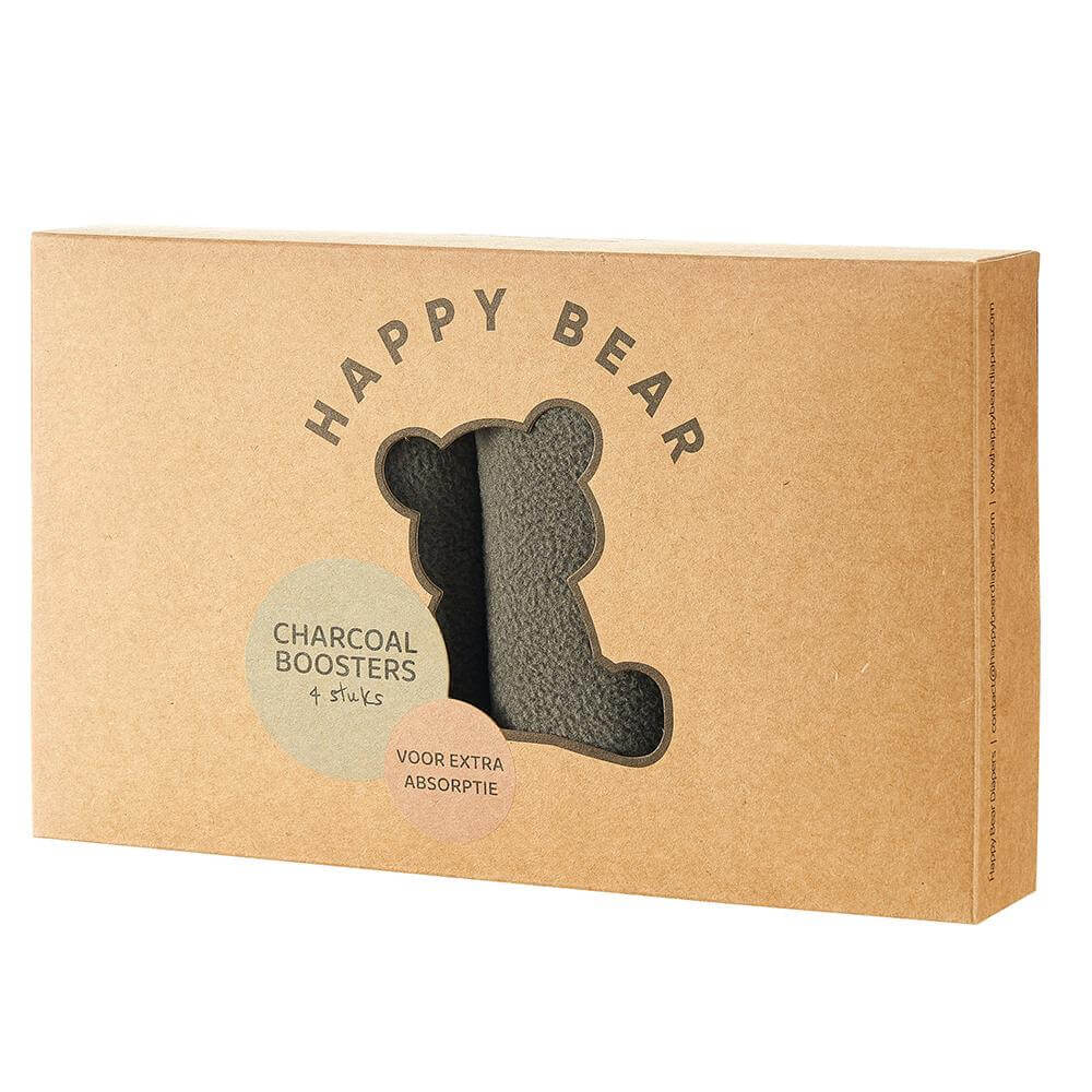 HappyBear Diapers Charcoal booster set - 4 stuks
